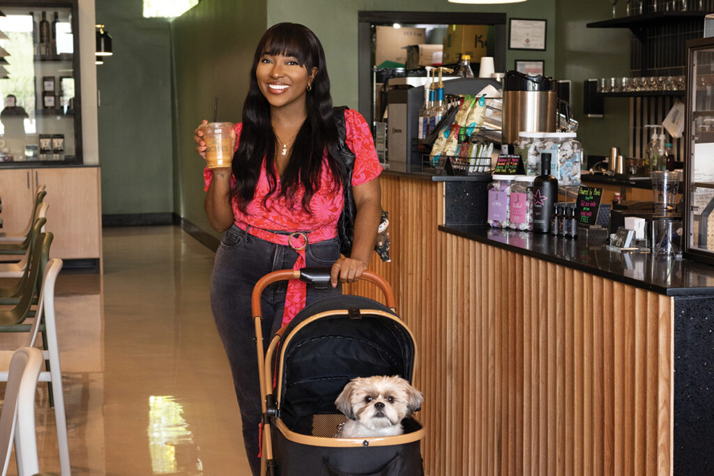Jada Picket with dog