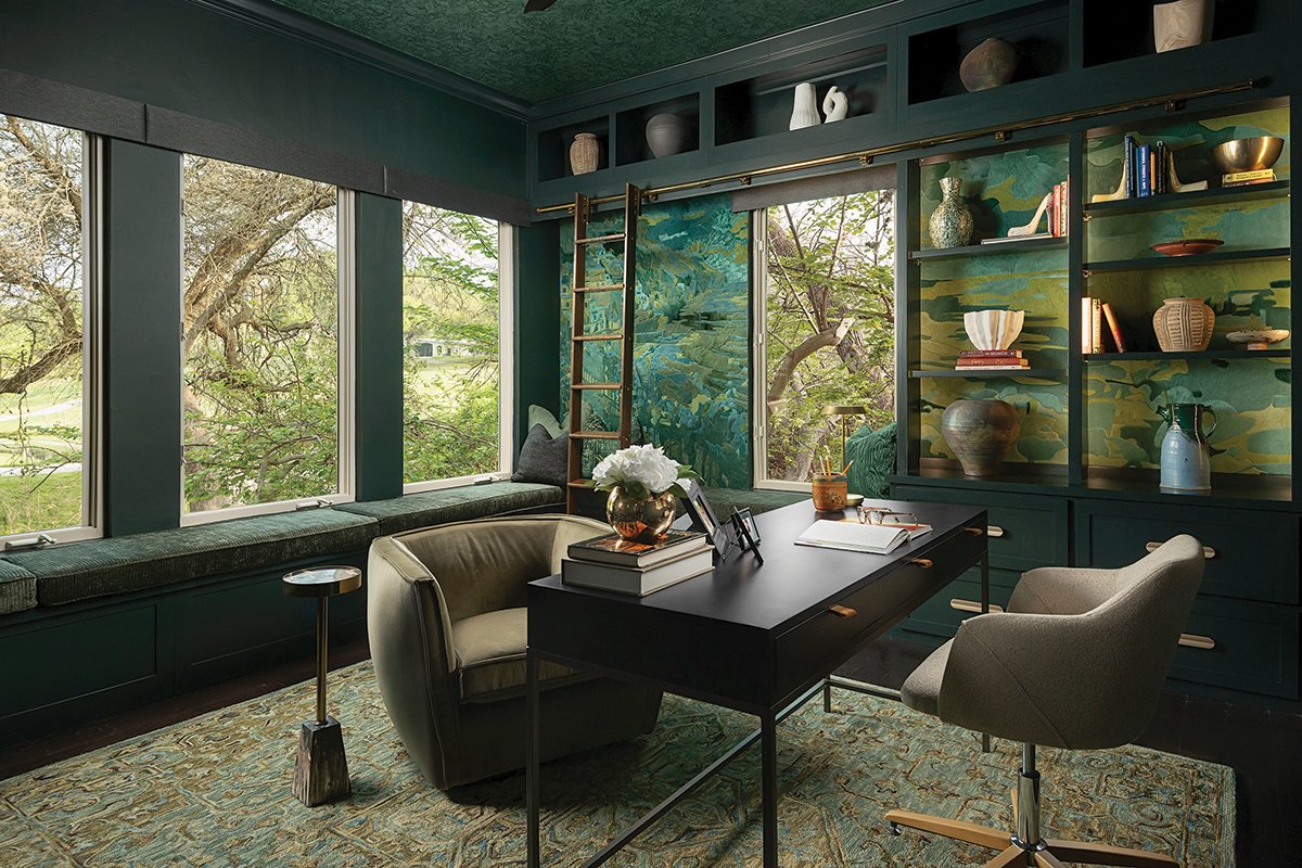 Office with desk and chair