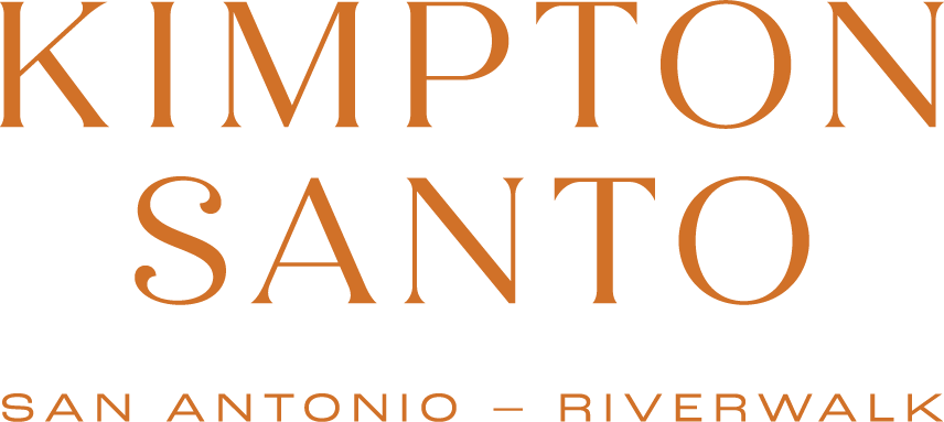 KimptonSanto Logo stacked terracotta location